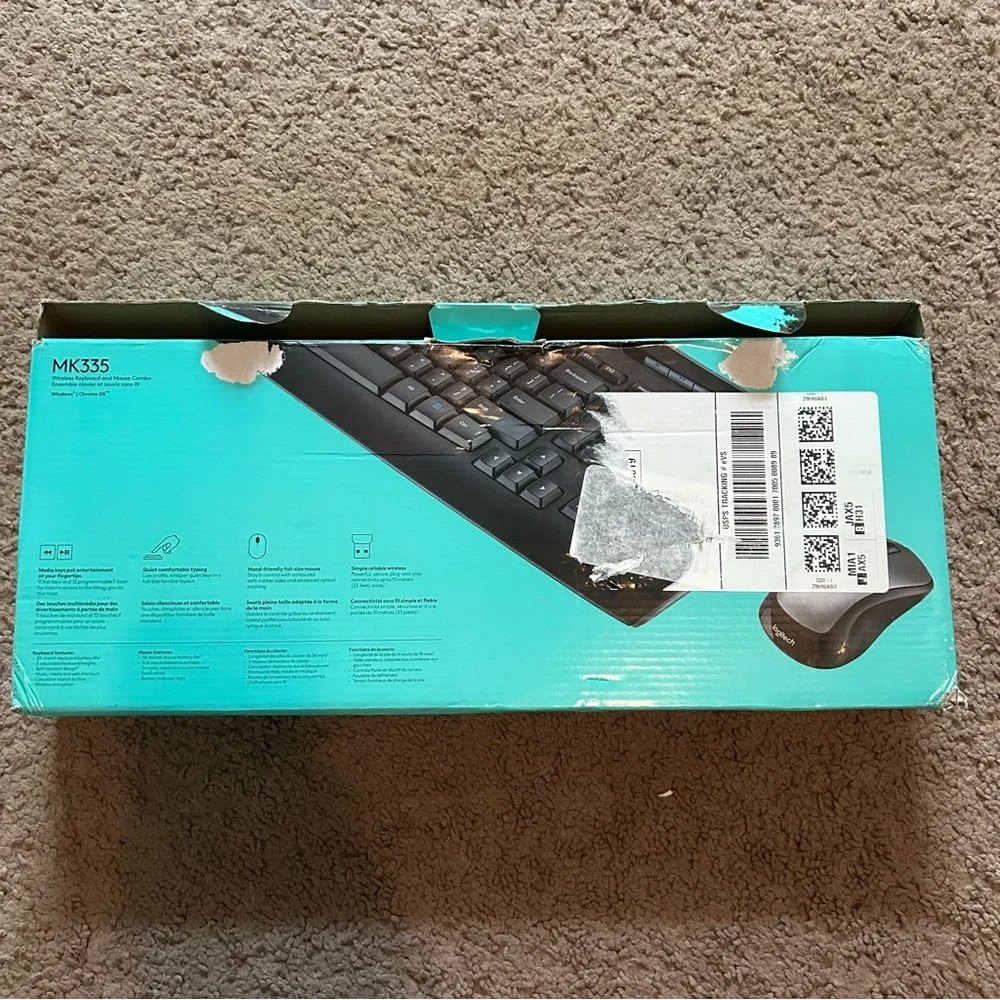 NEW Logitech MK335 Wireless Keyboard and Mouse Combo